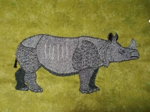 A grey rhino