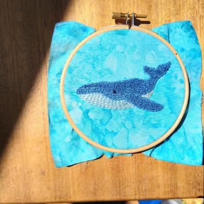 Whale in a hoop