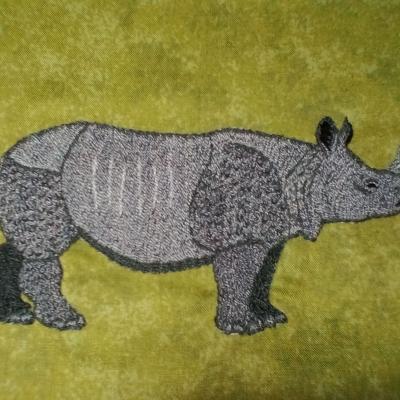 A grey rhino